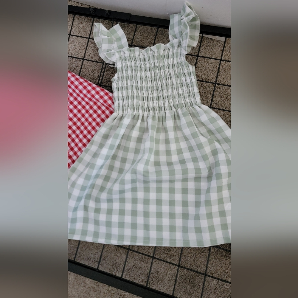 SHEIN Red Checkered Dress for Toddlers Bundle Size 2-3T - Picture 3 of 5